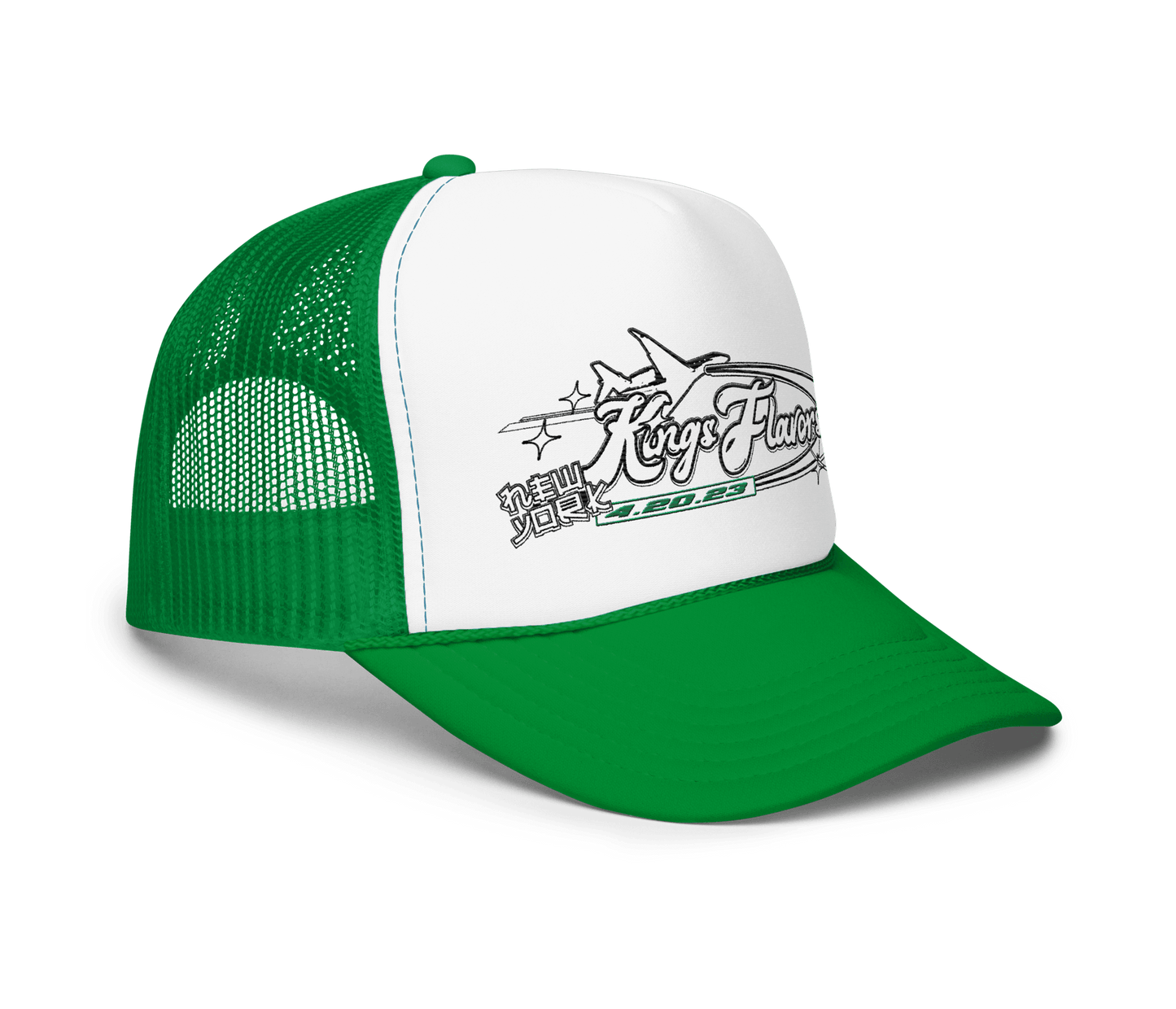 Kings Flavors Hat "Y2K" Green Mesh Hat