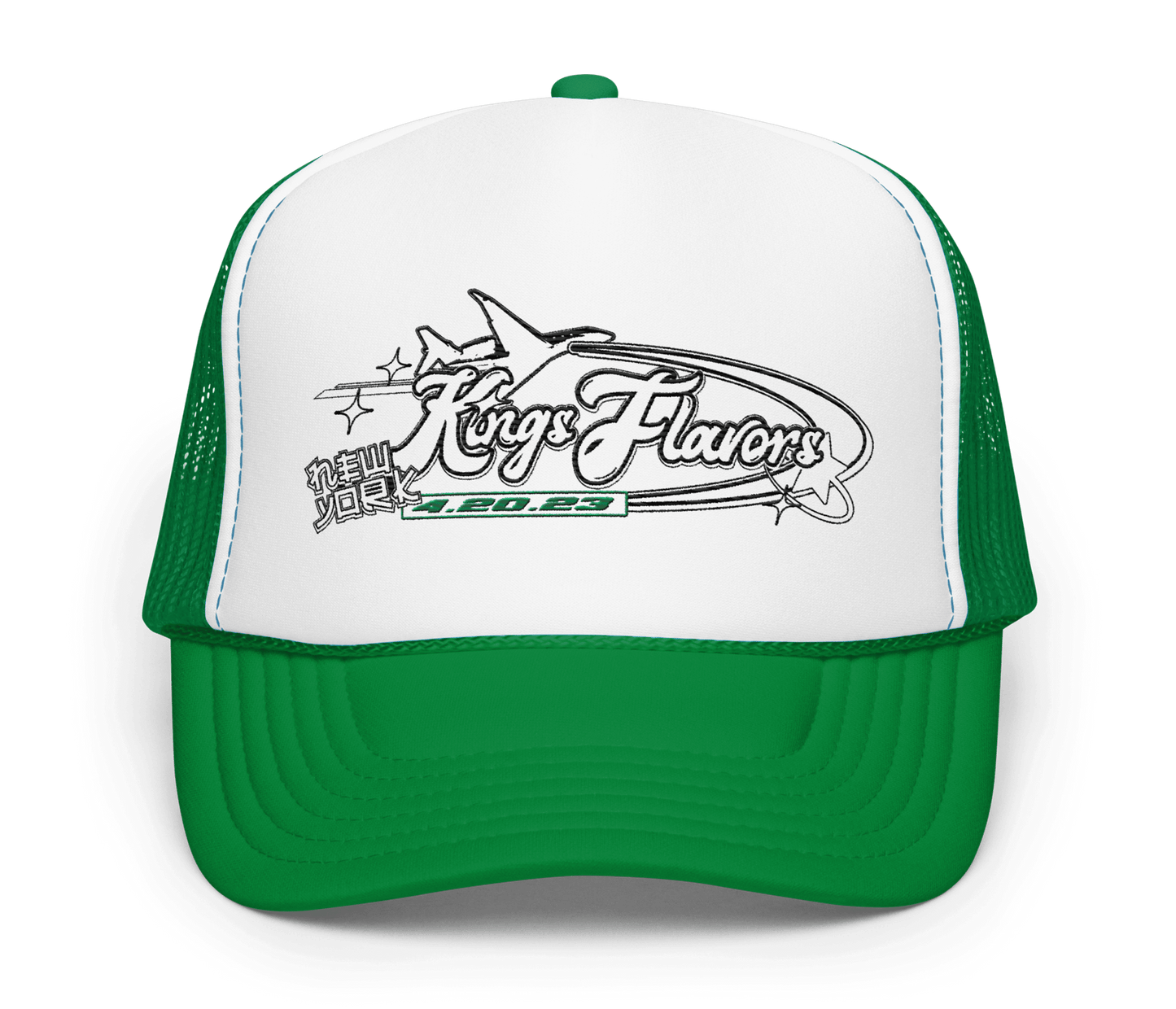 Kings Flavors Hat "Y2K" Green Mesh Hat