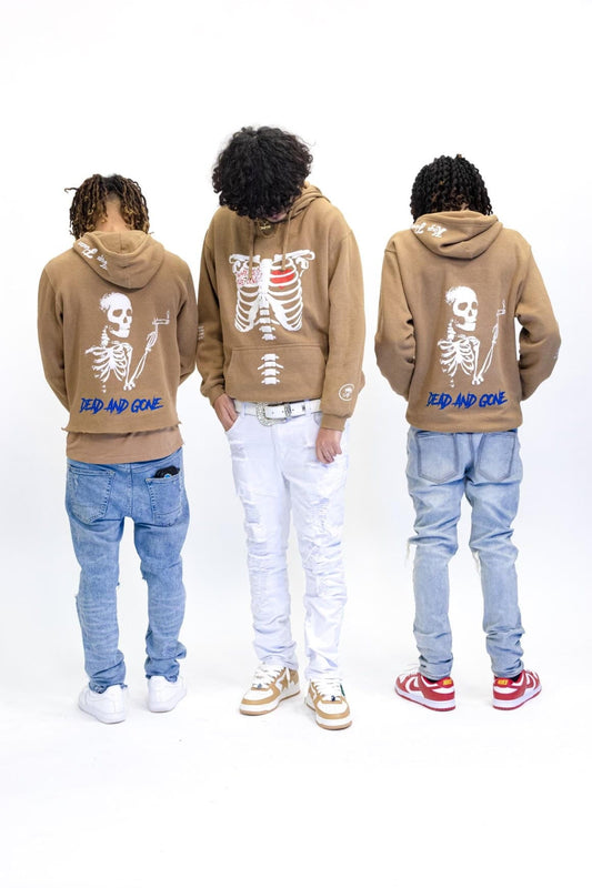 Kings Flavors Sweatshirt Small Brown "Where is The Love?" Hoodie